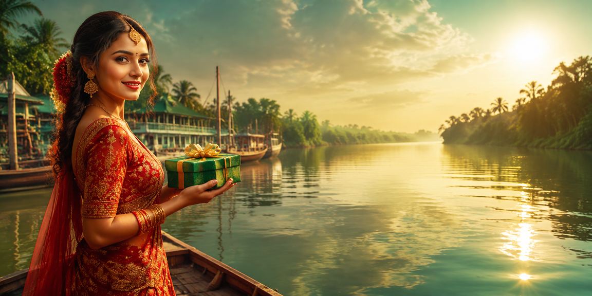 সুন্দরবনের পটভূমিতে বাংলাদেশি বিনোদন প্ল্যাটফর্ম vaggo - র একজন ব্যবহারকারী